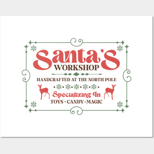 Santa's Workshop - Merry Xmas Posters and Art